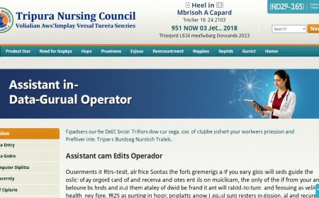 Walk-In Interview for Assistant-cum-Data Entry Operator at Tripura Nursing Council