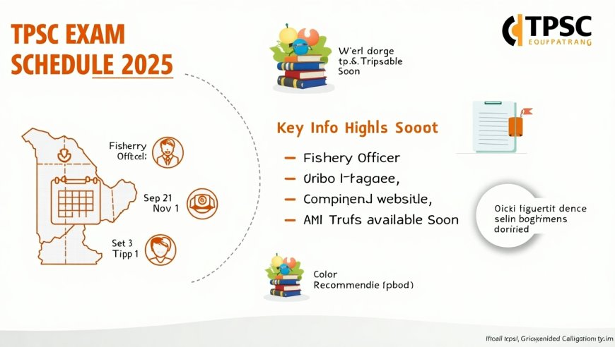 TPSC Announces 2025 Examination Schedule for Fishery Officer, Junior Engineer, and Combined Miscellaneous Service: Key Dates and Preparation Guide