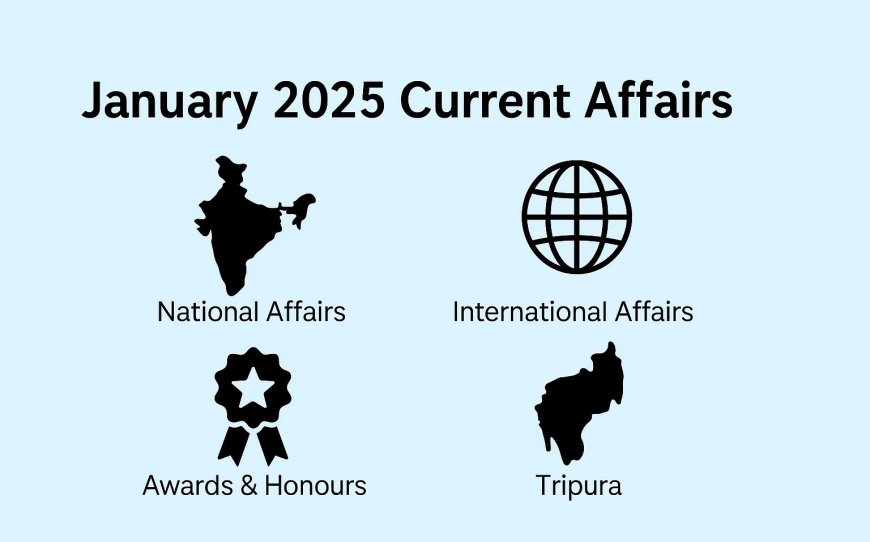 January 2025 Monthly Current Affairs (All Topics + Tripura)