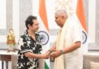 Bubagra Pradyot Manikya Meets Vice President Jagdeep Dhankhar Alongside Meghalaya CM Conrad Sangma