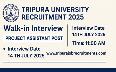 Tripura University Recruitment 2025 – Walk-in Interview for Project Assistant Post